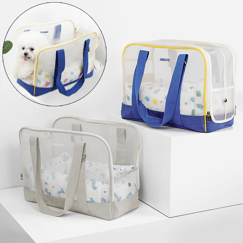 Bolso transpirable de verano para cachorros, perros y gatos, acogedor portabebés para perros pequeños, caniche para caminar, Yorkies, bolso de hombro, accesorios para Mascotas