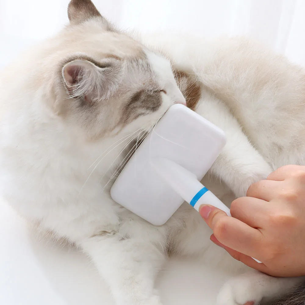 Peine para perros con mango, peine clásico con cojín de aire para mascotas, cepillo para el cuidado, agarre cómodo, adecuado para perros de varias razas