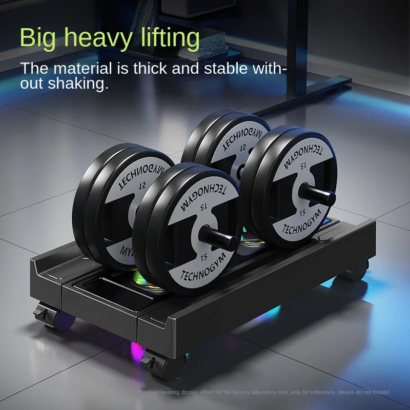 Soporte de torre para PC móvil, soporte ajustable para CPU de ordenador, soporte telescópico de escritorio, carrito de CPU con ventilador de refrigeración RGB, disipación de calor - imagen 4