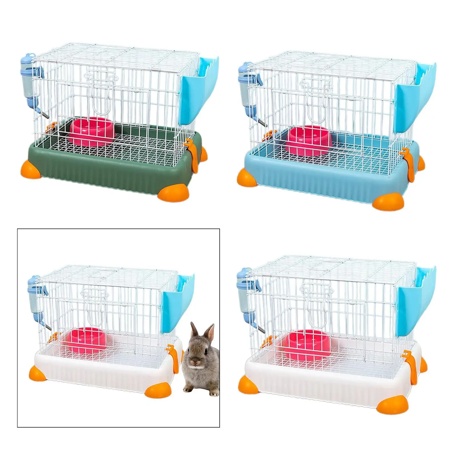 Rabbit Cage Guinea Pig Cage Habitat Cage with Detached Tray Bunny Hutch Small Animals Cage for Small Pets Chinchilla Squirrel Rabbit Cage Guinea Pig Cage Habitat Cage with Detached Tray Bunny Hutch Small Animals Cage for Small Pets Chinchilla Squirrel