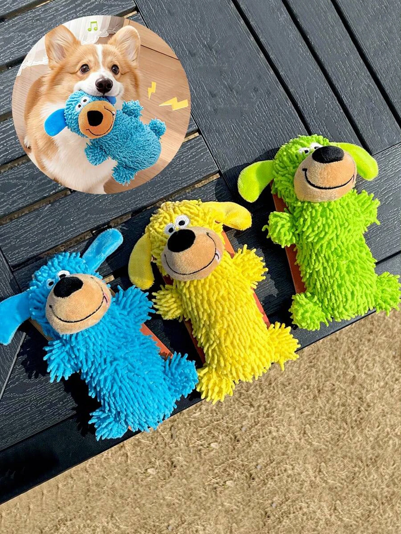 Juguete sonoro para perros con balanceo y resistencia a mordidas - imagen 5