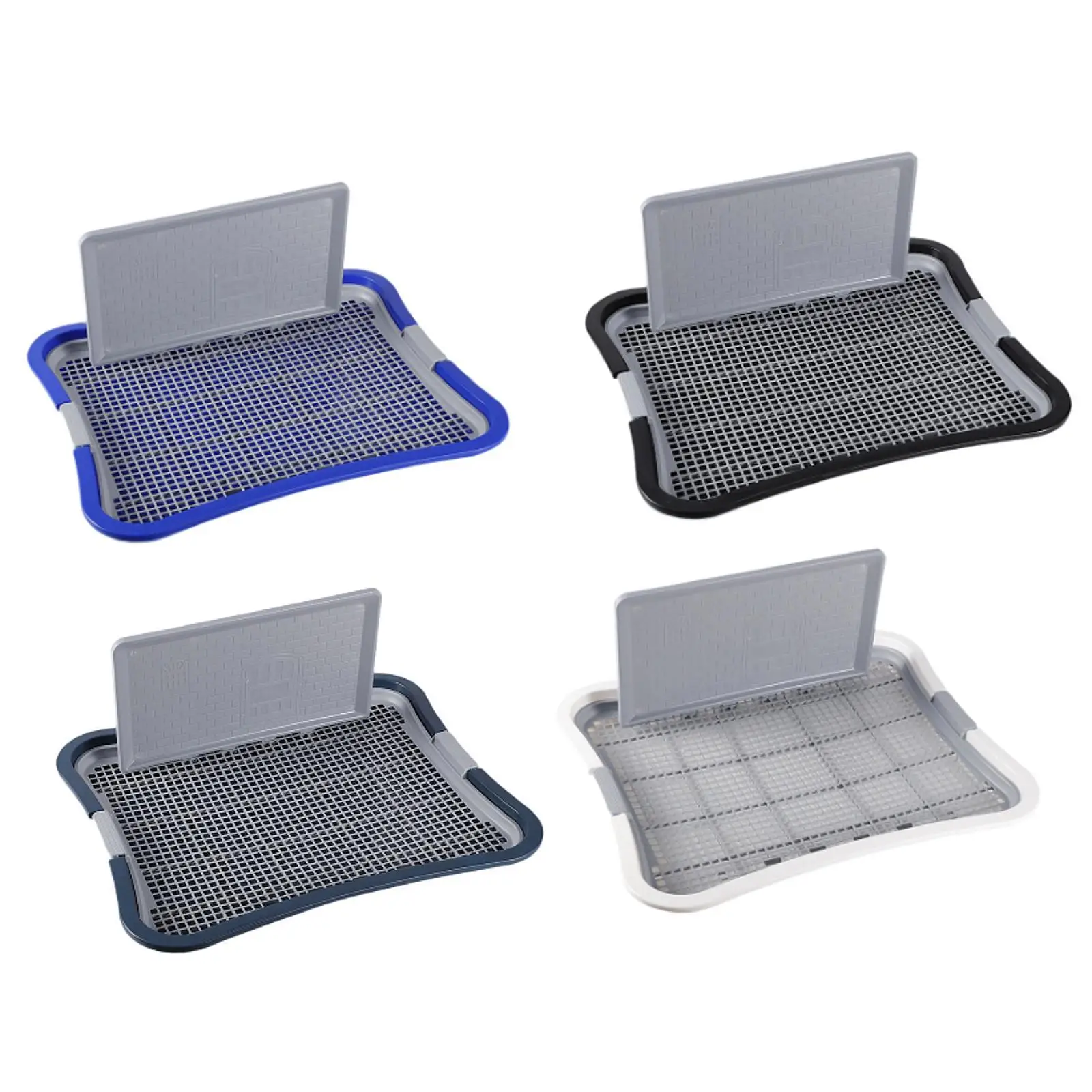 Dog Toilet, Urinal Puppy Pee Pad with Wall, Potty Train, Pet Training Toilet Tray for Dogs, Cats, Hamster