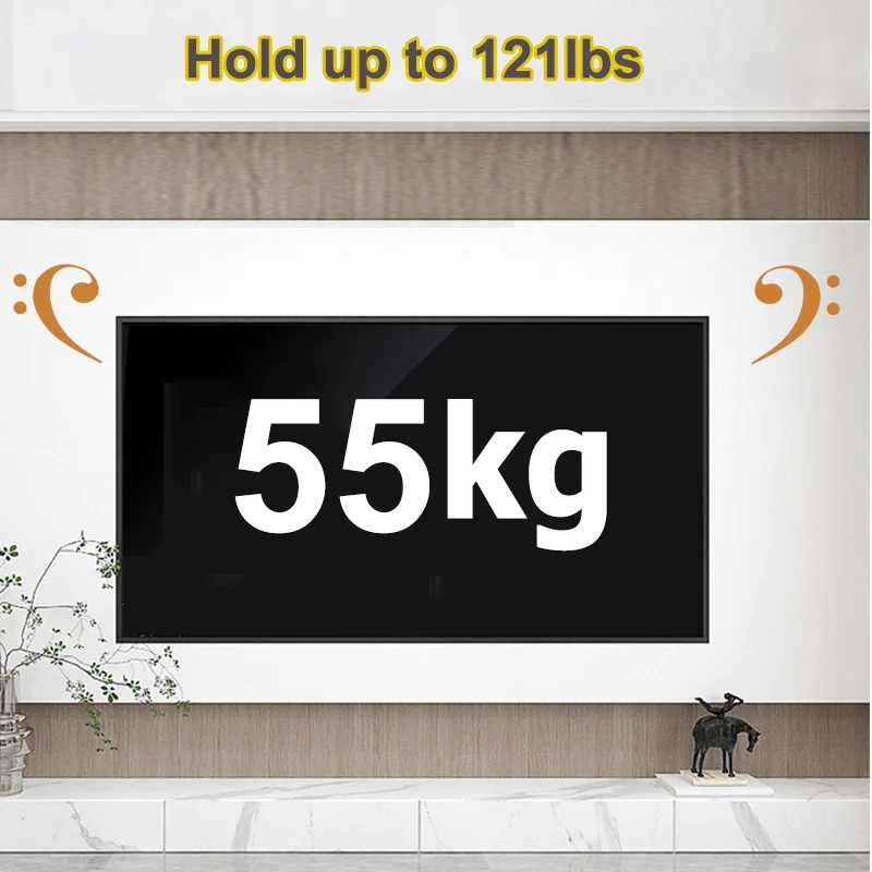 Soporte de pared para TV de 40 a 80 pulgadas – Brazo giratorio e inclinable - imagen 4