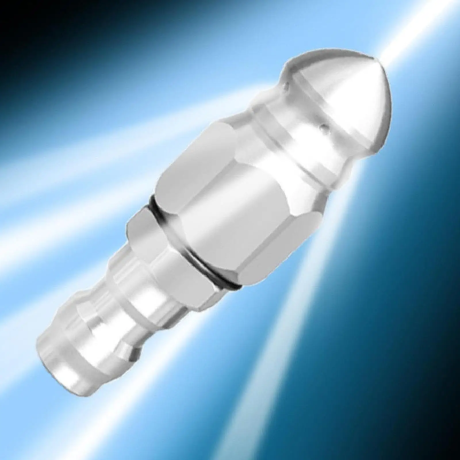 Sewer Nozzle Sewer Jetting, Sturdy Pressure Washer Accessories ,Washer Pressure Washer Nozzle for 1/4 Quick Connect,