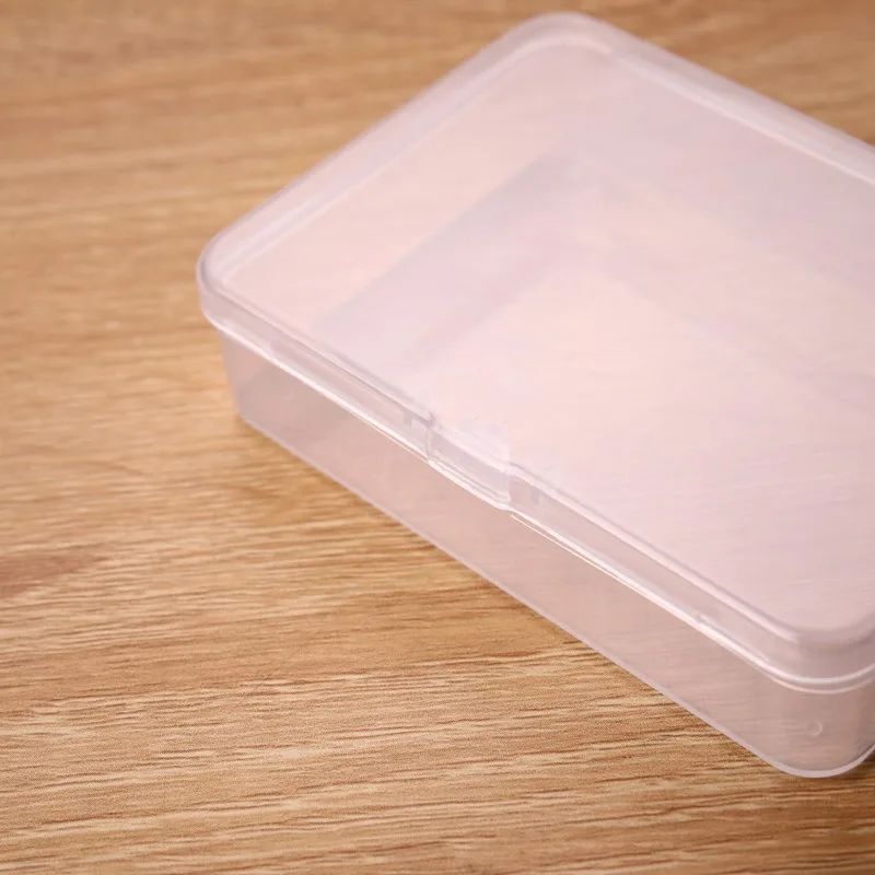 1 unidad de cajas de almacenamiento de componentes electrónicos de 10x7Cm, caja transparente, contenedor de almacenamiento de joyas, juego de mesa, caja de plástico transparente - imagen 3