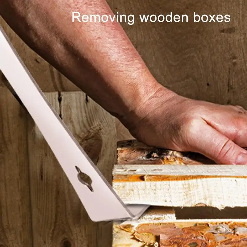 Herramienta de barra de palanca de Metal, de Metal plano raspador, extractor de uñas, barra de cuervo de Metal resistente, práctica barra de palanca de bolsillo y extractor de uñas para - imagen 4