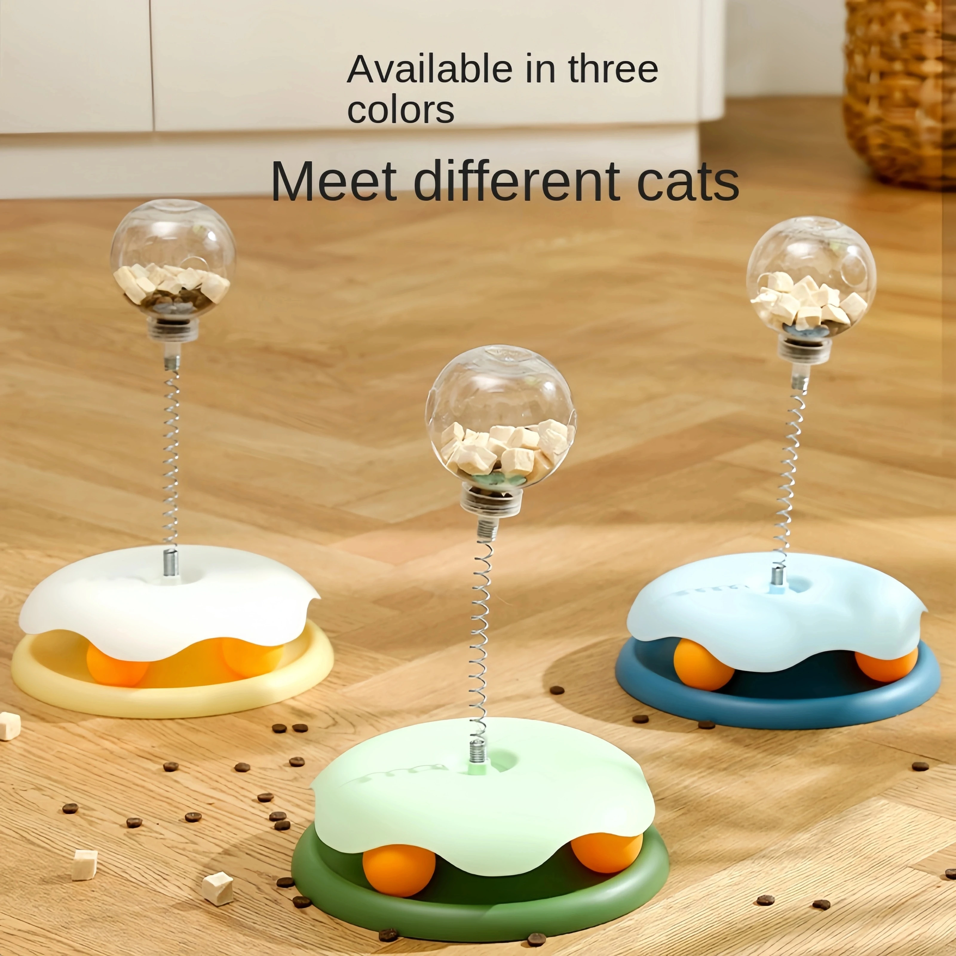 Rompecabezas para gatos, pelota con fugas de comida, juguete interactivo para perros y gatos, juguete con fugas, hierba gatera, alimentador lento para perros y gatos, productos divertidos para mascotas, accesorios - imagen 2