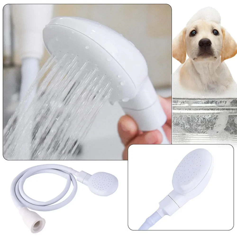 Ducha para mascotas Productos de belleza y limpieza para mascotas Ducha para animales Boquilla de conexión rápida Cabezal de ducha simple - imagen 3