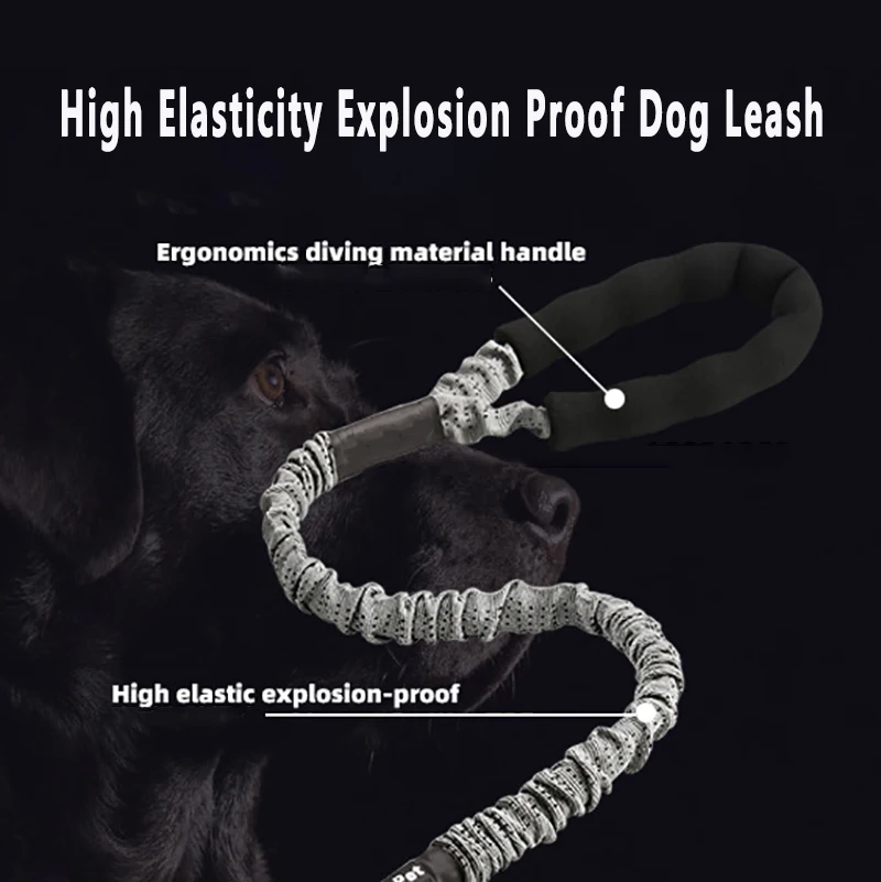 Bungee Dog Leash for Shock Absorption Heavy Duty No Pull Training Leash for Medium and Large Dogs - imagen 3