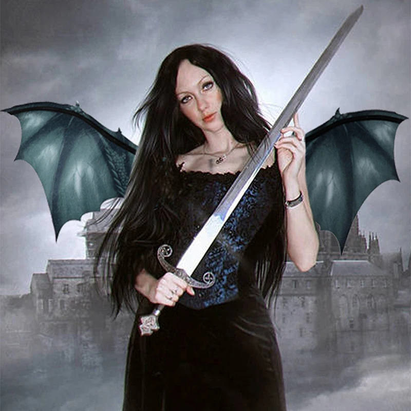 Suministros de decoración de alas de dragón para Halloween, Carnaval, Festival para adultos, fiesta, disfraz de mascarada, accesorios de alas de diablo para Cosplay no tejido - imagen 4