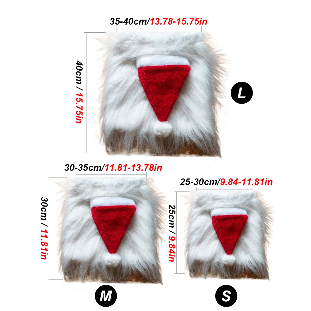 Gorro navideño para perro con melena de león, disfraces de Papá Noel, peluca de León realista para perro mascota con orejas, accesorios para mascotas, 1 ud. - imagen 4