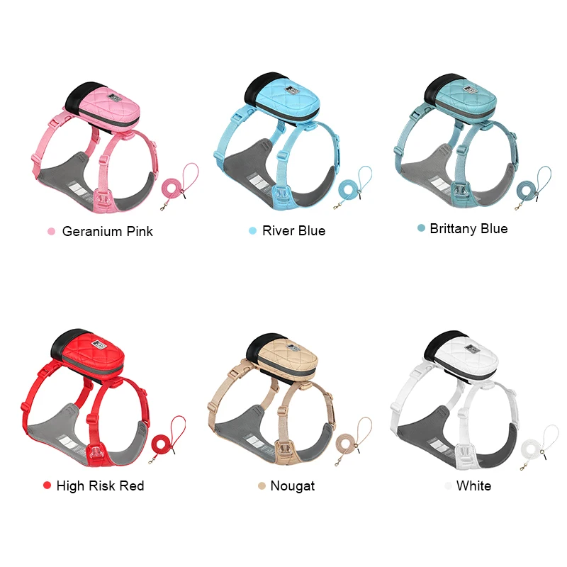 winhyepet Dog Cat Harness with Poop Bag Backpack Set 2 in 1 Pet Walking , High Quality Accessories - imagen 5