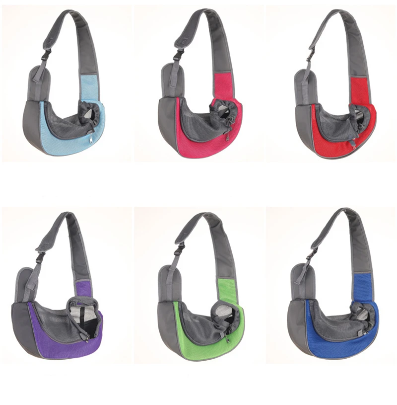 Bolsa de malla Oxford para viaje al aire libre, bolso de hombro de un solo hombro, para mascotas, 2023 - imagen 3