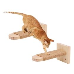 Escaleras de pared con sisal para gatos - Rascador y trepar interior