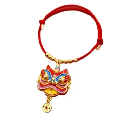 Collar trenzado rojo festivo para gatos y perros – Año Nuevo