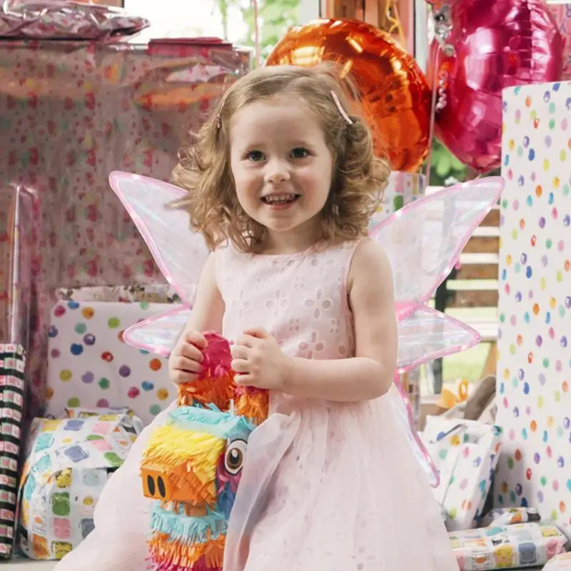 Alas de mariposa eléctricas con luces, alas de hadas, accesorio de disfraz brillante, vestido móvil, cumpleaños y boda - imagen 2