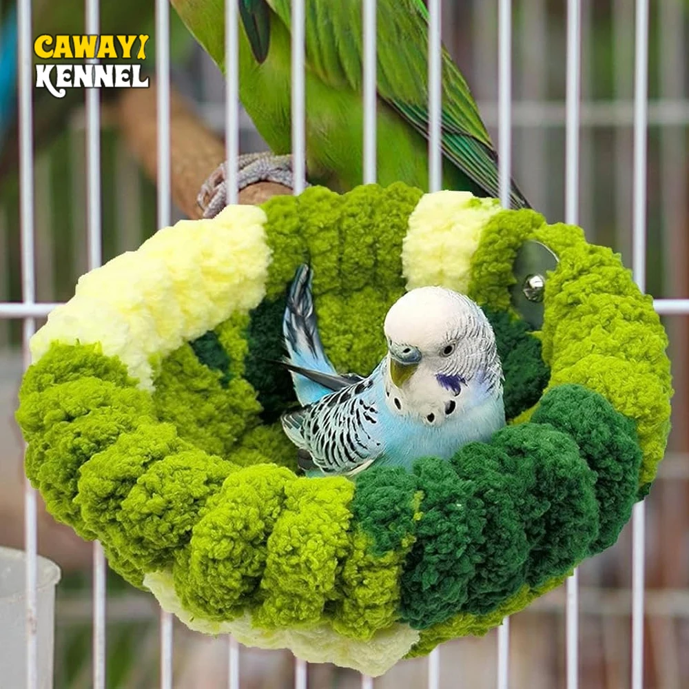 Nido-cama de peluche para loros y pájaros pequeños – Cálido y acogedor - imagen 4