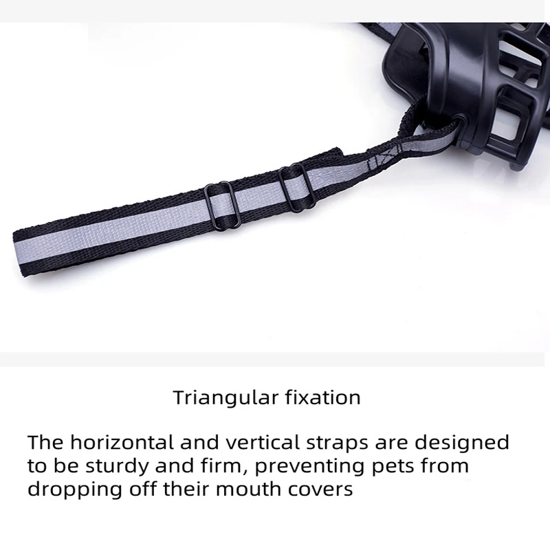 Bozal de silicona suave para perros, máscara para masticar antimordeduras, cesta transpirable, bozal para perros, máscara fuerte duradera, bozal, suministros para perros y mascotas - imagen 4