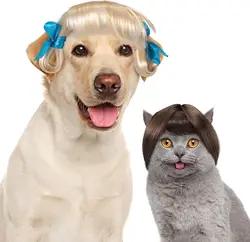 Peluca divertida para gatos y perros – Accesorio disfraz Halloween
