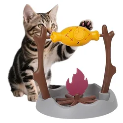 Dispensador rompecabezas giratorio de treats para gato – Juguete interactivo