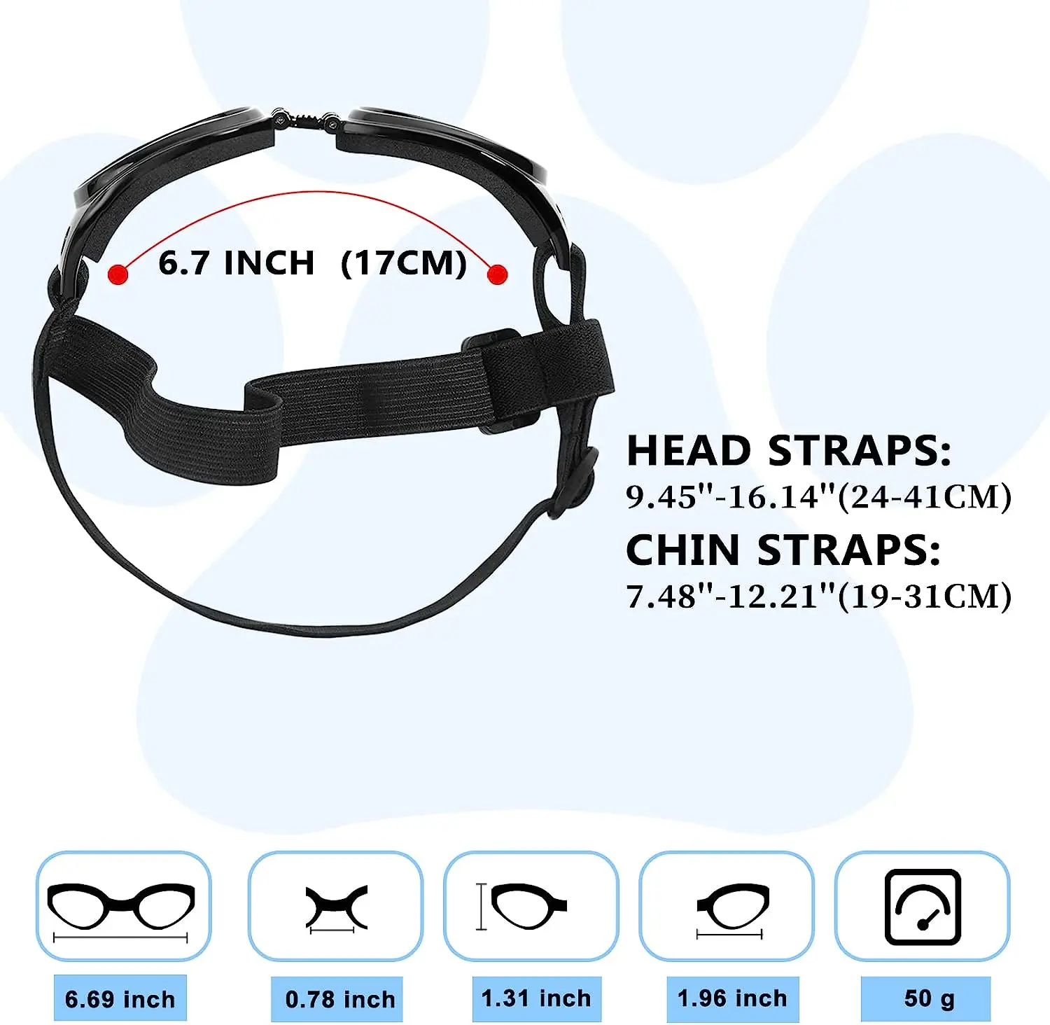 ATUBAN Juego de casco y gafas para mascotas, 2 piezas de casco y gafas de sol Gorra para mascotas Sombrero duro Gafas adorables para cachorros para mascotas pequeñas - imagen 3