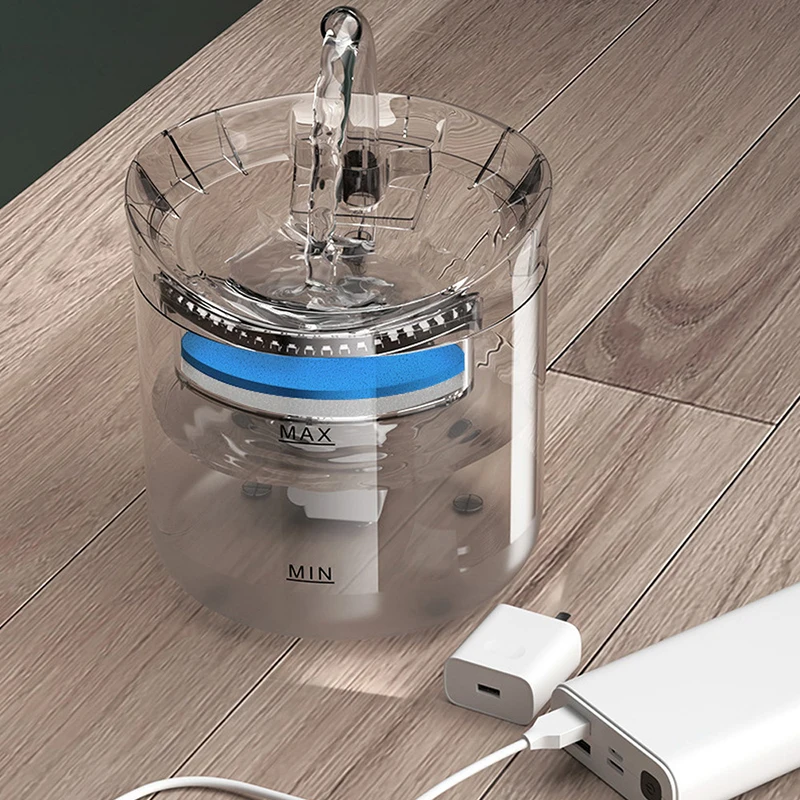 Dispensador de agua con Sensor de automatización para gatos, fuente de agua silenciosa eléctrica USB, recirculación, bebedero para gatos, suministros para mascotas, accesorio, 2L - imagen 4
