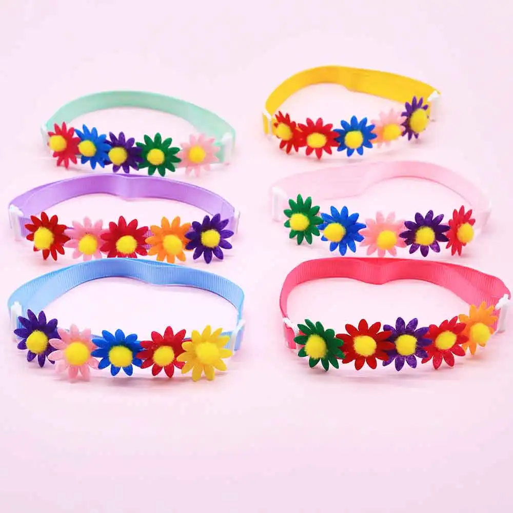 Collar con lazo floral para perro pequeño y cachorro - imagen 4
