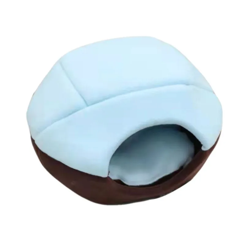 Nido de yurta para gatos, nido de casa para mascotas de verano extraíble y lavable, nido universal para perros para las cuatro estaciones, estera para perros, tienda nido semicerrado