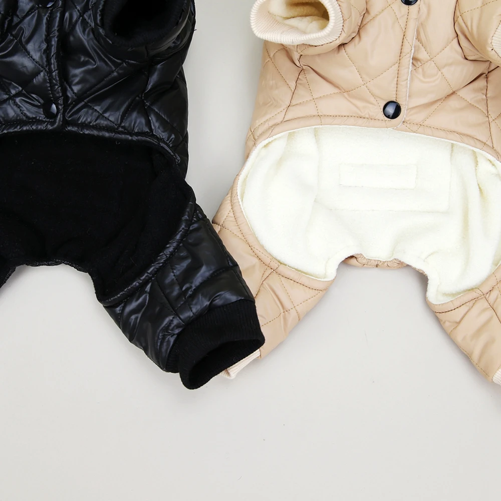 Ropa de invierno para perros pequeños, chaqueta impermeable para perros, abrigo grueso y cálido para cachorros, Mono para Bulldog Francés - imagen 5