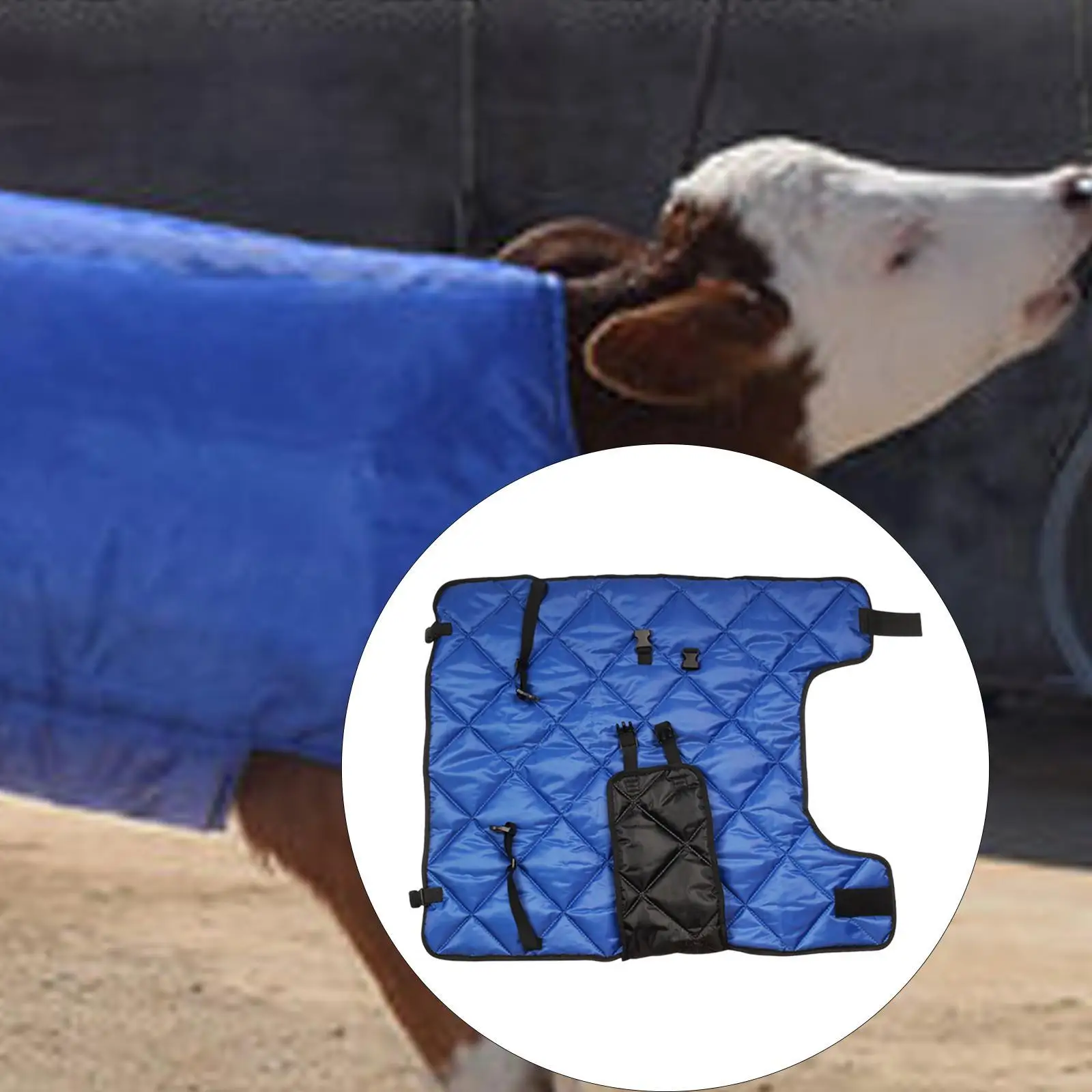 Calf Blanket Calf Saver Coat Cow Warmming Jacket Calf Warm Clothes for Livestock