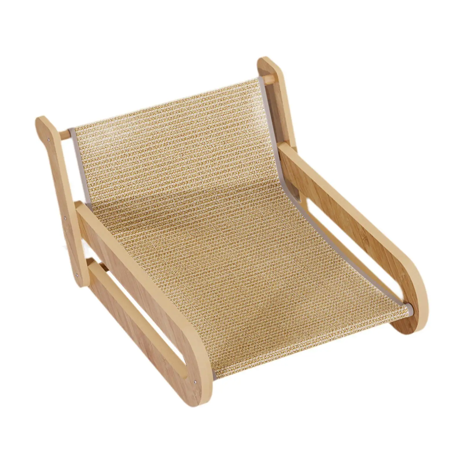 Sisal Cat Chair Cat Lounger Cozy Hammock Elevated Cat Bed Beach Chair for Bunny Small Medium Pets Indoor Cats Dog Kitten