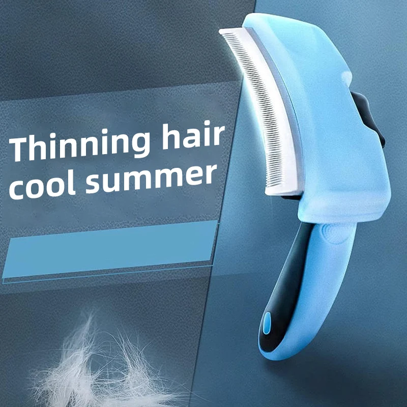 HOOPET-peine para eliminar el pelo de gatos, limpiador especial para la pérdida de pelo, cepillo para perros, elimina el pelo flotante - imagen 4