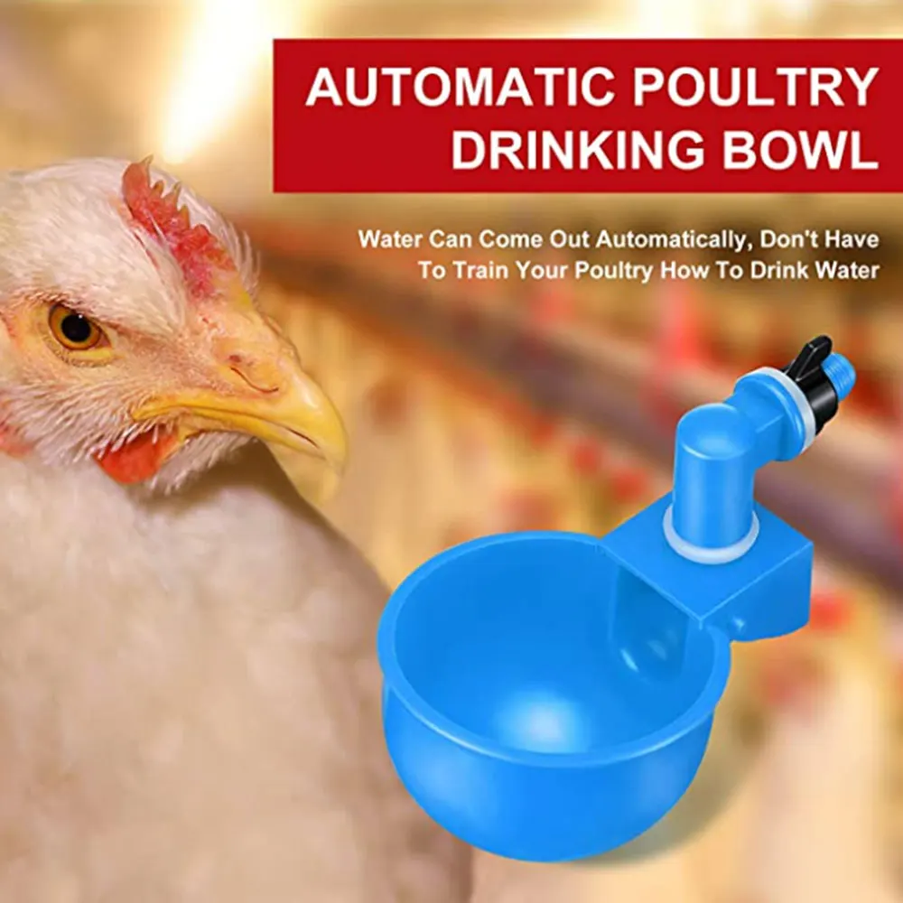 Juego de bebedero automático para pollos, taza de agua para pollos, patos, ganso, pavo y codorniz - imagen 3