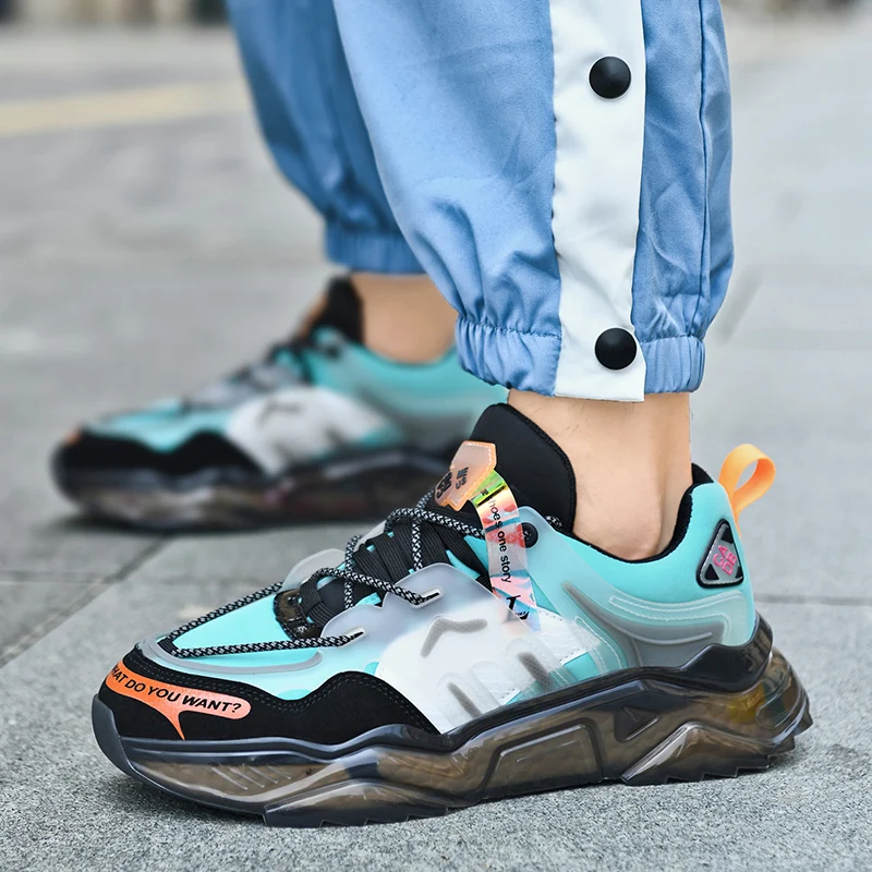 Zapatillas de deporte masculinas de moda Tenis zapatos de lujo para hombre entrenador Casual carrera zapatos transpirables mocasines zapatos para correr - imagen 2