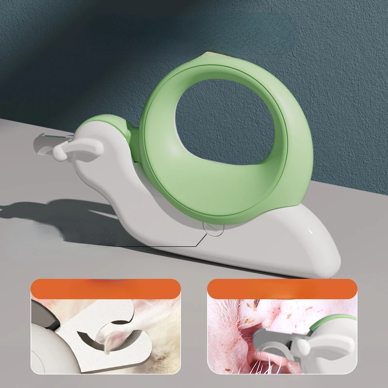 Cortaúñas con luz LED para gatos y perros, recortador profesional de garras para mascotas con bloqueo de seguridad, T84E - imagen 3