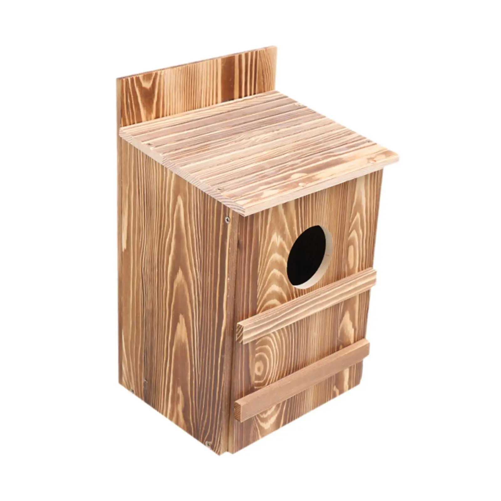 Bird House, Owl , Easy Assembly, Decorative ,Outdoor Bird Box Wood Birdhouse for Balcony Hummingbird Patio