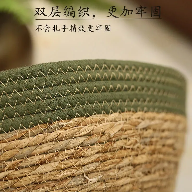 Cama tejida de paja de doble color para gatos, alfombrilla suave para gatos, rascador para gatos, almohadilla para garras de molienda, suministros para mascotas Four Seasons - imagen 5