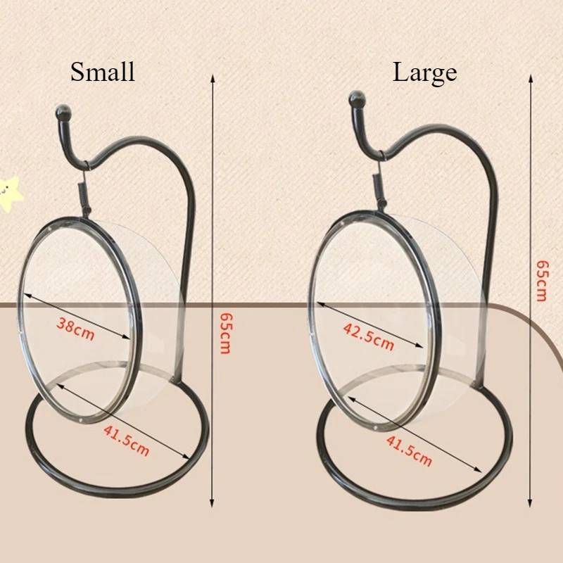 Hamaca colgante para gatos, nido, cabina espacial transparente, columpio, hamaca para gatos, camas, cuna colgante, suministros universales para mascotas para las cuatro estaciones - imagen 5