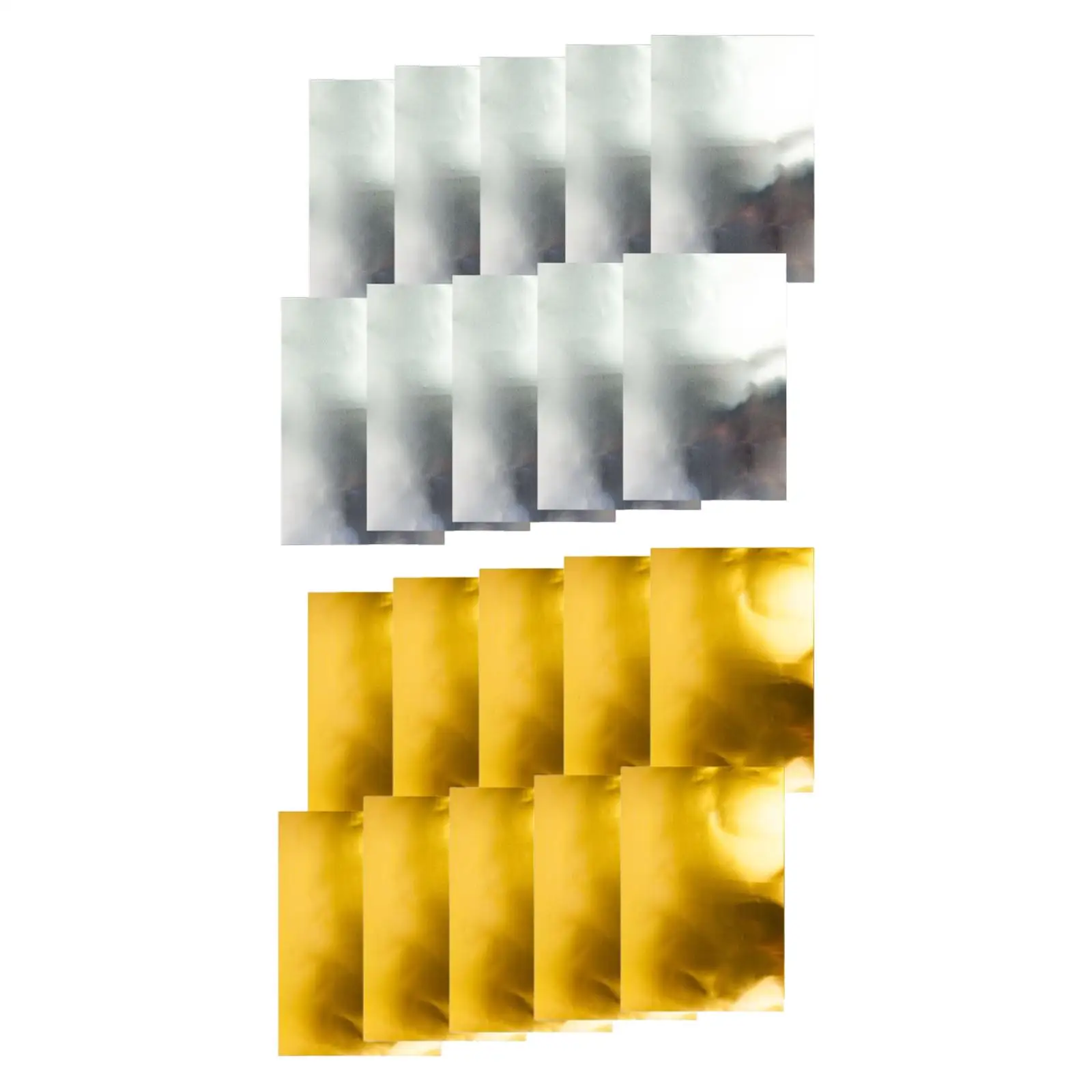 10 hojas de papel metálico, hoja reflectante de papel brillante, cartulina metálica para manualidades, carteles, confección de tarjetas, álbum de recortes - imagen 2