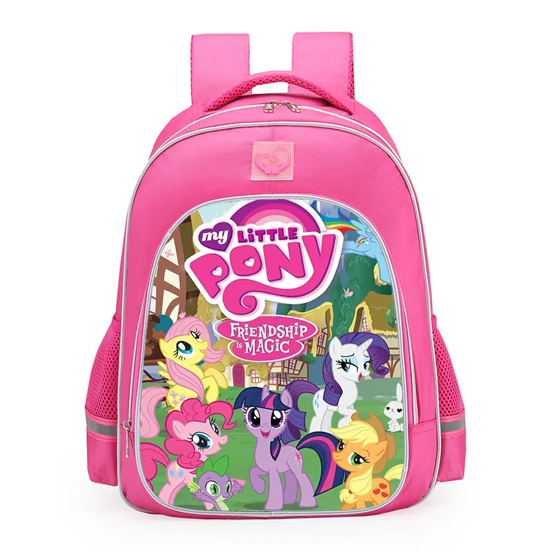 Mochila My Little Pony, bolso escolar rosa de dibujos animados para niñas de primaria, alivio de la carga ortopédica, mochila de Cosplay de gran capacidad, regalo - imagen 5