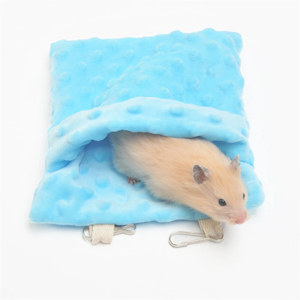 Bolsa cálida para nido de hámster, hamaca para mascotas pequeñas, saco de dormir para escondite de planeador de azúcar, ardillas, erizos de conejillo de indias, camas oscilantes colgantes - imagen 2