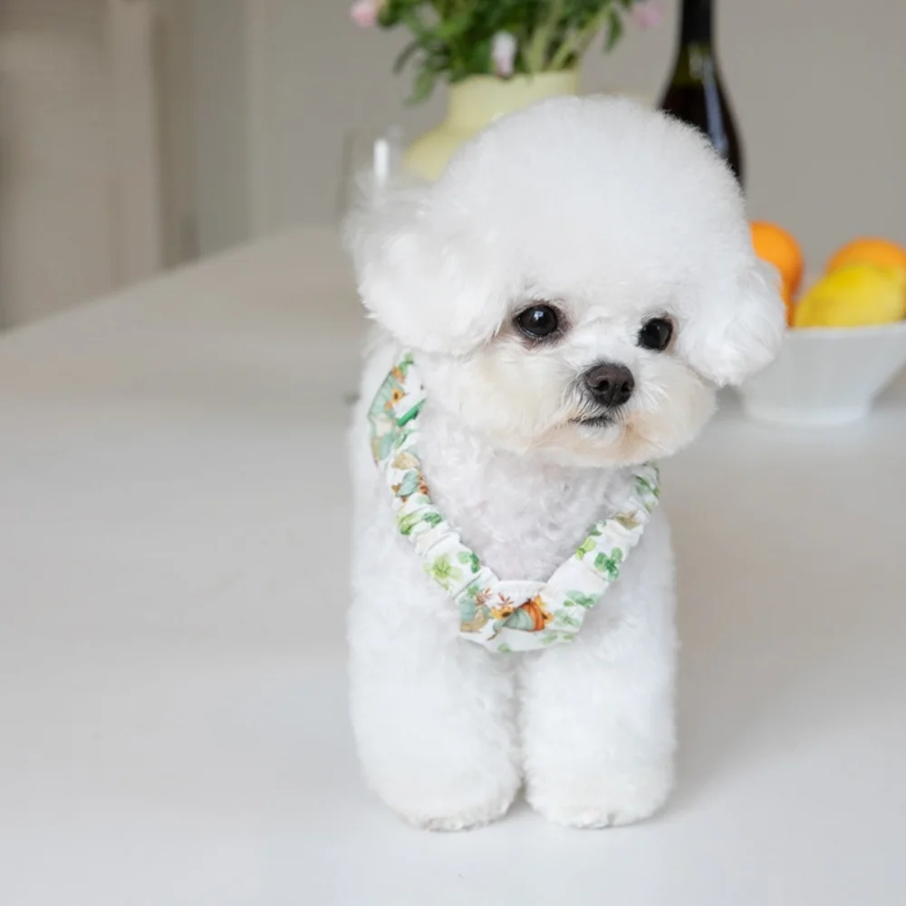 Falda con tirantes para perro, chaleco con estampado de hierba de la suerte, conejo, gato, perro - imagen 3