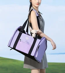 Bolsa transportín approved por aerolínea para gatos y perros, gran capacidad
