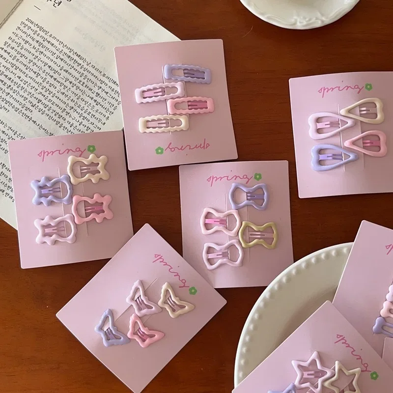 Pinza para el pelo de aleación coreana, pentagrama de hueso, estilo corazón para perros pequeños, gatos, suministros de aseo para mascotas, accesorios - imagen 2