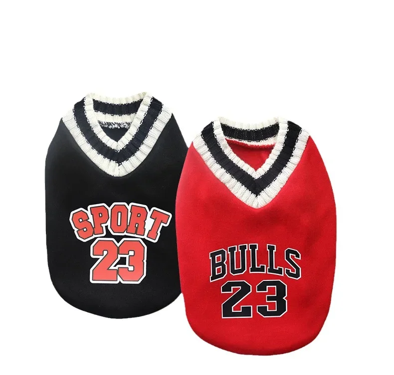 Suéter para perros de estilo universitario, ropa cálida de invierno para perros pequeños y medianos, chaleco para cachorros y gatos, abrigo para Chihuahua, Bulldog Francés y Yorkie - imagen 5