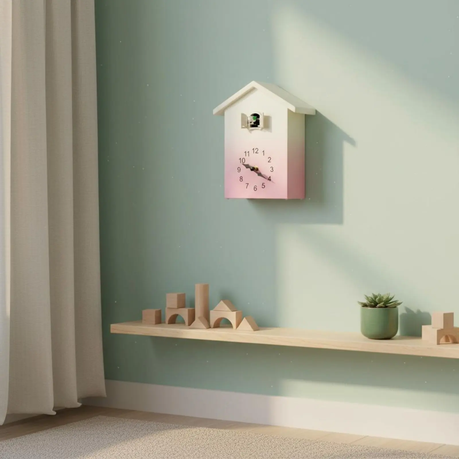 Reloj de pared tipo cucú decorativo para el hogar