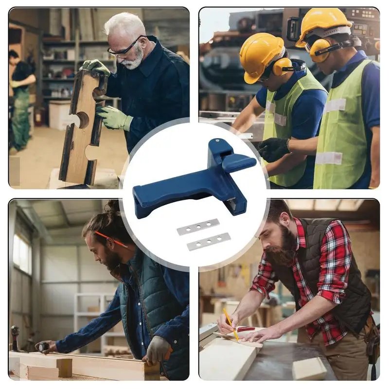 Recortadoras de bordes, herramienta de corte de cola de cabezal de madera, herramientas manuales de carpintería para paneles, fabricación de muebles y armarios - imagen 5
