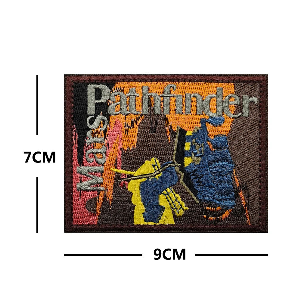 Parche bordado exclusivo para acampar al aire libre, calcomanía, adorno de apliques, parche bordado decorativo con gancho y bucle - imagen 5