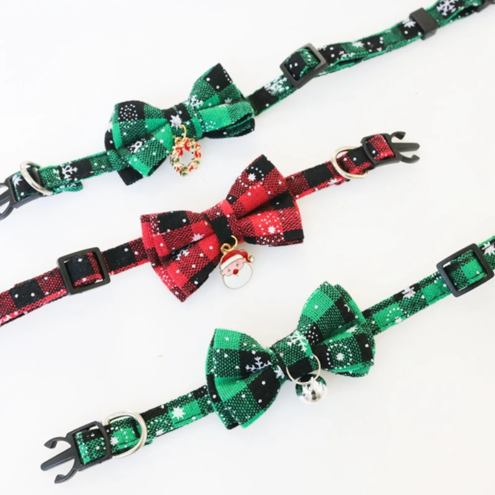 Collar Navideño con Lazo para Gatos y Perros – Seguro y Desmontable - imagen 4