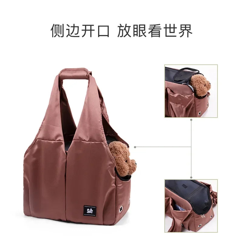 Bolsas portátiles transpirables para mascotas, bolso de hombro para salir, portátil, cálido, a la moda, para gato y perro, transportador Universal para mascotas, mochilas para perros y gatos - imagen 4